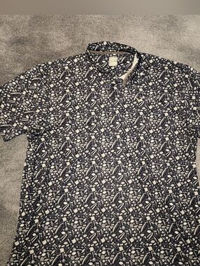 CallawayMen's All Over Tropical Print Polo Shirt